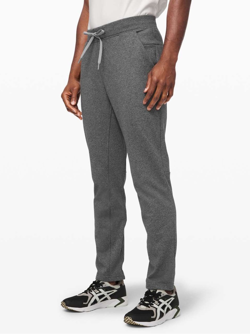 Lululemon Mens City Sweat Thermo Jogger Size Medium Grey Sweatpants Drawstring
